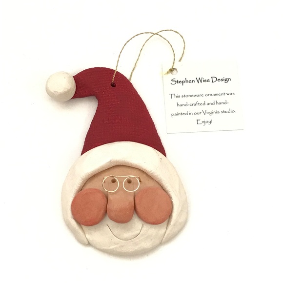 Santa Christmas Ornament Stephen Wise Design Hand-Crafted - Picture 10 of 11